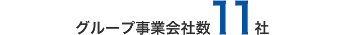 グループ事業会社数11社